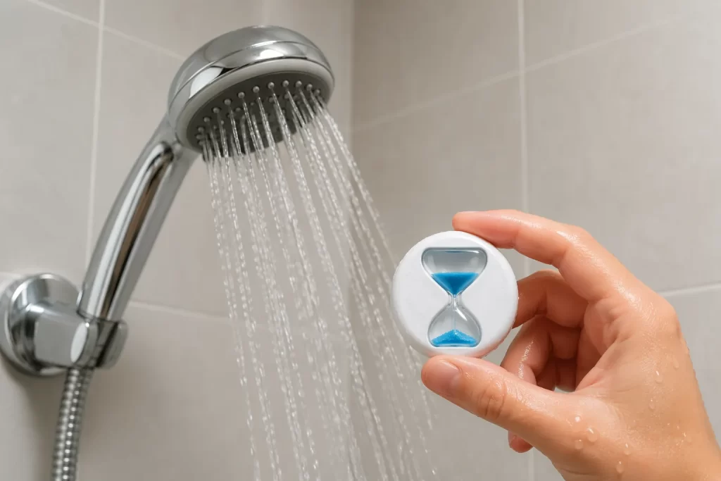 Een slimme en eenvoudige manier om korter te douchen en water te besparen.